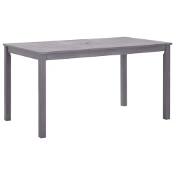 Table de jardin Délavage gris 140x80x74 cm Bois d'acacia massif 