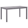Table de jardin Délavage gris 140x80x74 cm Bois d'acacia massif 
