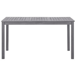 Table de jardin Délavage gris 140x80x74 cm Bois d'acacia massif 