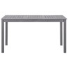 Table de jardin Délavage gris 140x80x74 cm Bois d'acacia massif 