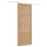 Porte Coulissante avec Quincaillerie 83x211 cm Bois de Pin Massif 