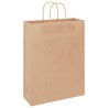 Sacs en papier 50 pcs avec poignées marron 32x12x42 cm 