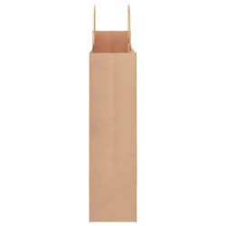Sacs en papier 50 pcs avec poignées marron 32x12x42 cm 