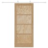 Porte coulissante avec kit de montage ORKDAL Bois massif de pin 