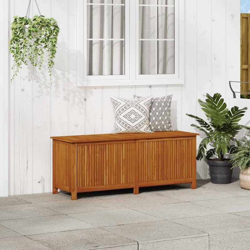 Boîte de rangement de jardin 150x50x58 cm Bois d'acacia solide 
