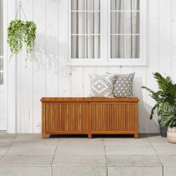 Boîte de rangement de jardin 150x50x58 cm Bois d'acacia solide 