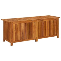 Boîte de rangement de jardin 150x50x58 cm Bois d'acacia solide 