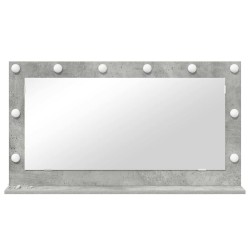 Miroir de vanité Gris béton Béton 100 x 55 x 18 cm Miroir 