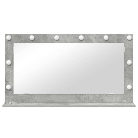 Miroir de vanité Gris béton Béton 100 x 55 x 18 cm Miroir 