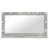 Miroir de vanité Gris béton Béton 100 x 55 x 18 cm Miroir 