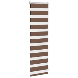Store zèbre marron 40x100 cm largeur du tissu 35,9 cm polyester 