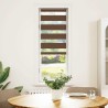 Store zèbre marron 40x100 cm largeur du tissu 35,9 cm polyester 