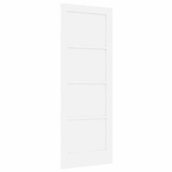 Porte intérieure "ORKDAL" blanche 73.5x198.5x4 cm bois massif de pin 