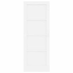 Porte intérieure "ORKDAL" blanche 73.5x198.5x4 cm bois massif de pin 