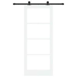 Porte coulissante avec quincaillerie 'ORKDAL'blanche 86x211 cm 