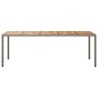 Table de Restauration de Jardin Grise 250x100x75 cm Rattan Poly 