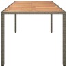 Table de Restauration de Jardin Grise 250x100x75 cm Rattan Poly 