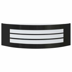 Applique Murale Extérieure Noir Acier Inoxydable IP44 