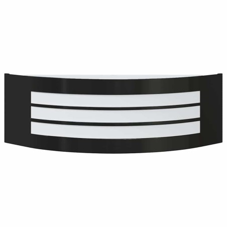 Applique Murale Extérieure Noir Acier Inoxydable IP44 