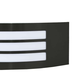 Applique Murale Extérieure Noir Acier Inoxydable IP44 
