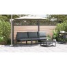 Ensembles de meubles d'extérieur avec coussin avec oreiller 3 pcs Anthracite 