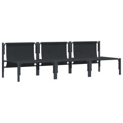 Ensembles de meubles d'extérieur avec coussin avec oreiller 3 pcs Anthracite 