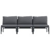 Ensembles de meubles d'extérieur avec coussin avec oreiller 3 pcs Anthracite 