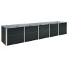 Lit surélevé de jardin Acier galvanisé 400x80x77 cm Anthracite 
