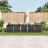 Lit surélevé de jardin Acier galvanisé 400x80x77 cm Anthracite 