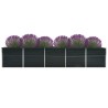 Lit surélevé de jardin Acier galvanisé 400x80x77 cm Anthracite 