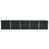 Lit surélevé de jardin Acier galvanisé 400x80x77 cm Anthracite 
