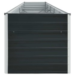 Lit surélevé de jardin Acier galvanisé 400x80x77 cm Anthracite 