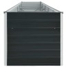 Lit surélevé de jardin Acier galvanisé 400x80x77 cm Anthracite 