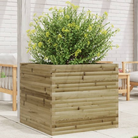 Jardinière 80x80x68,5 cm bois de pin imprégné 