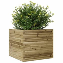 Jardinière 80x80x68,5 cm bois de pin imprégné 