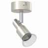 Projecteur de plafond 1 voie ajustable nickel brossé GU10 