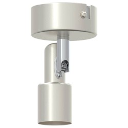 Projecteur de plafond 1 voie ajustable nickel brossé GU10 