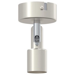 Projecteur de plafond 1 voie ajustable nickel brossé GU10 