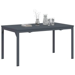 Table de jardin Gris foncé 180 x 80 x 76 cm Aluminium 