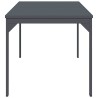 Table de jardin Gris foncé 180 x 80 x 76 cm Aluminium 