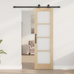 Porte coulissante avec l’ensemble de quincaillerie "ORKDAL" 61x198,5 cm 