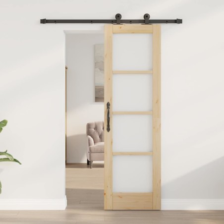 Porte coulissante avec l’ensemble de quincaillerie "ORKDAL" 61x198,5 cm 