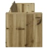 Canapé de jardin 3 places 185.5x60x62 cm en bois traité 