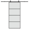 Porte coulissante avec kit de quincaillerie 90x205 cm Verre ESG 