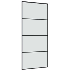 Porte coulissante avec kit de quincaillerie 90x205 cm Verre ESG 