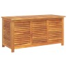 Boîte de rangement de jardin persiennes 113x50x56cm bois acacia 