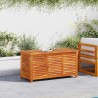 Boîte de rangement de jardin persiennes 113x50x56cm bois acacia 