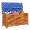 Boîte de rangement de jardin persiennes 113x50x56cm bois acacia 