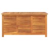 Boîte de rangement de jardin persiennes 113x50x56cm bois acacia 