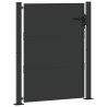 Porte de Jardin Noir 100 x 125 cm Acier peint par poudre 